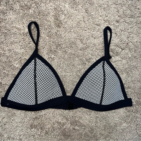 TRIANGL Bikini Top Women's Medium Mesh Ollie Neoprene Black Size Small - Picture 4 of 11